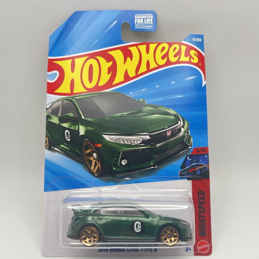 New Hot Wheels Case F 2026 Nightspeed 3/10 2018 Honda Civic Type R Green