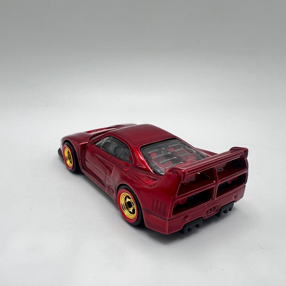 Custom Hot Wheels Ferrari F40 Competizione Red Painted Detailed LOOSE 1/64