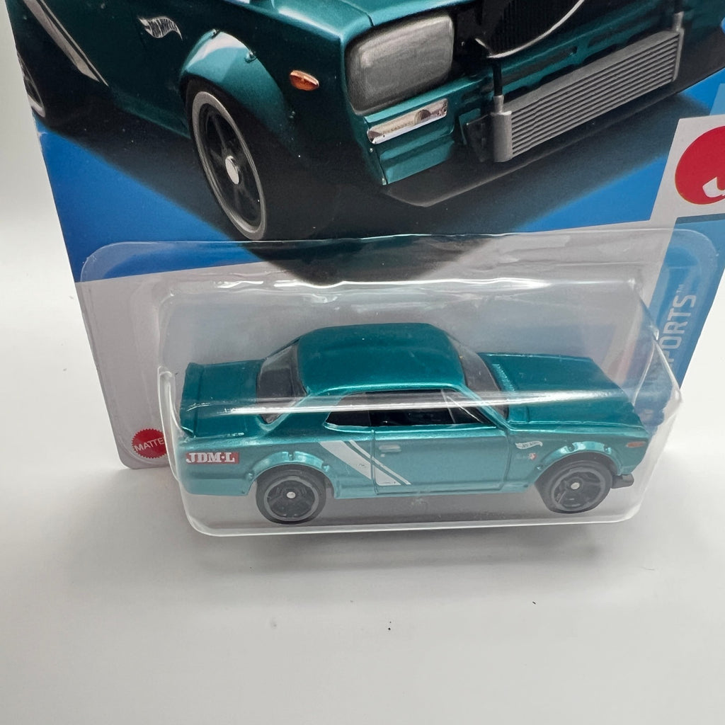 Hot Wheels Nissan Skyline HT 2000GT-X 187/250 J-Imports 9/10 Teal 1:64