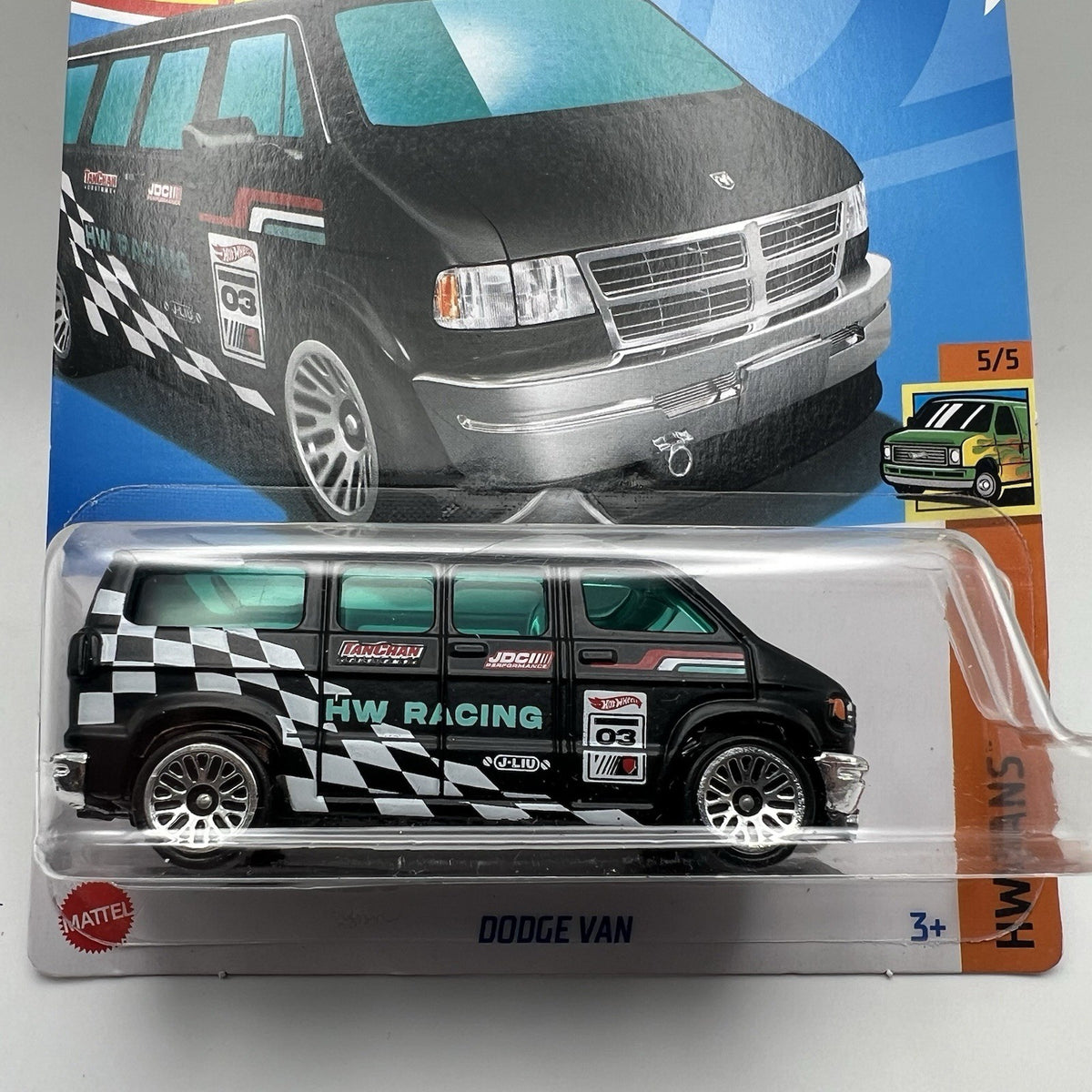 Hot Wheels HW Vans 5/5 Dodge Van 248/250 Black