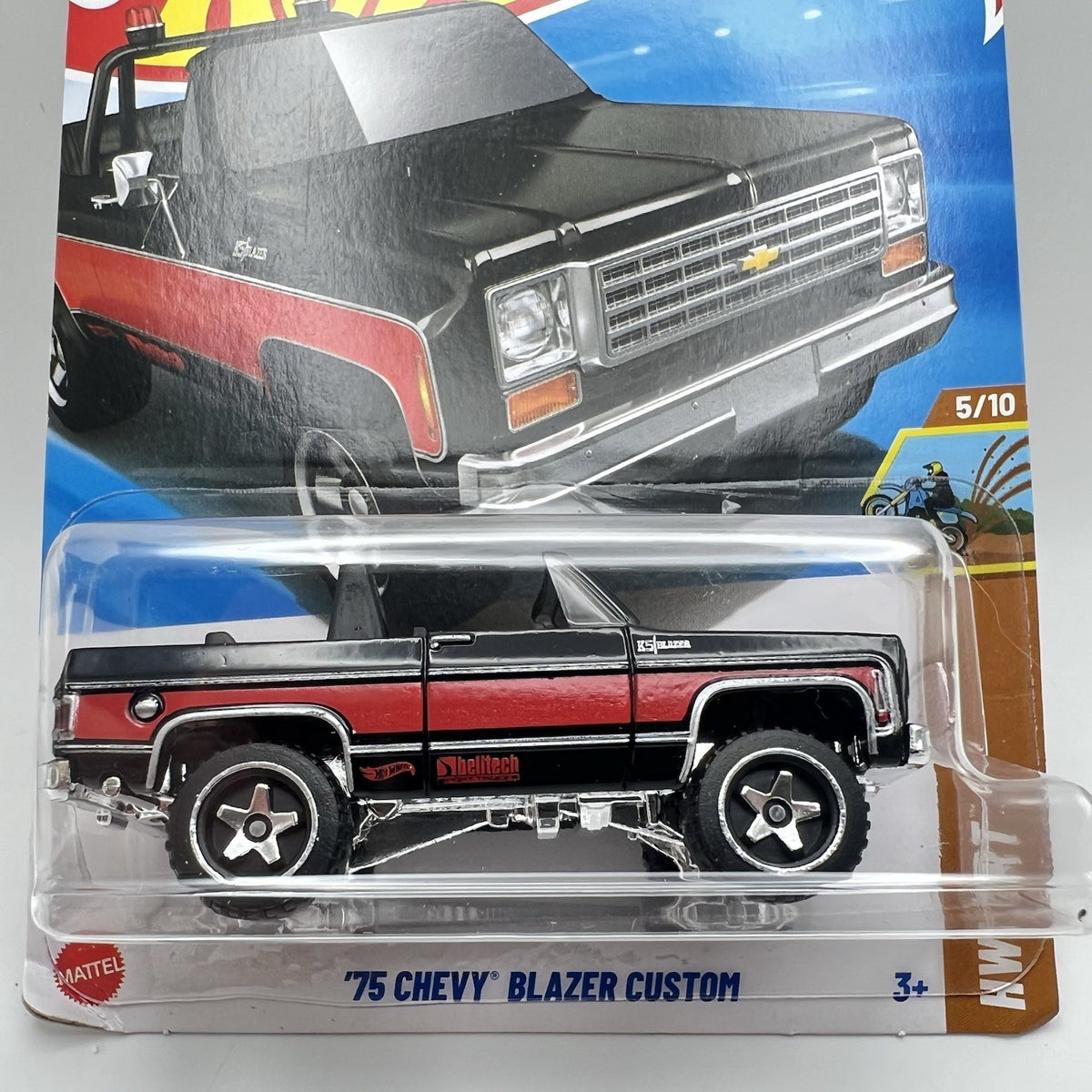 2025 HOT WHEELS 75 CHEVY BLAZER CUSTOM #115/250  HW DIRT 5/10 Black