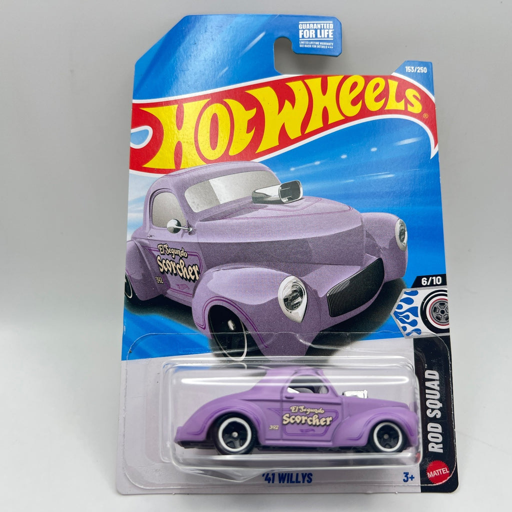 Hot Wheels 41 Willys Purple El Segundo Scorcher Rod Squad 6/10 153/250 2026
