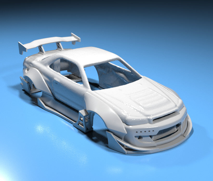 Rocket Bunny Style Wide Body Kit for Hot Wheels Nissan Skyline GTR34 - Resin