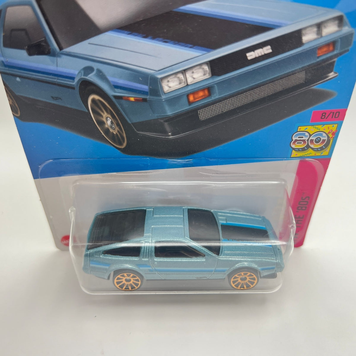 Hot Wheels DMC DeLorean 101/250 HW The 80s 8/10 Ice Blue 1:64 Diecast