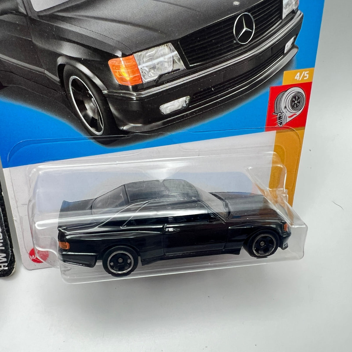 Hot Wheels 89 Mercedes-Benz 560 SEC AMG Lot of 2 Red Modified & Black Turbo