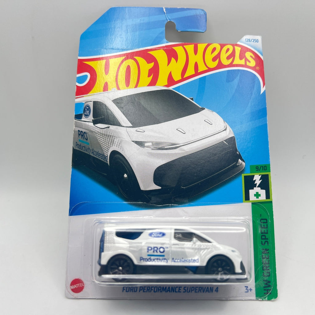 Hot Wheels Ford Performance Supervan 4 White 128/250 HW Green Speed 9/10