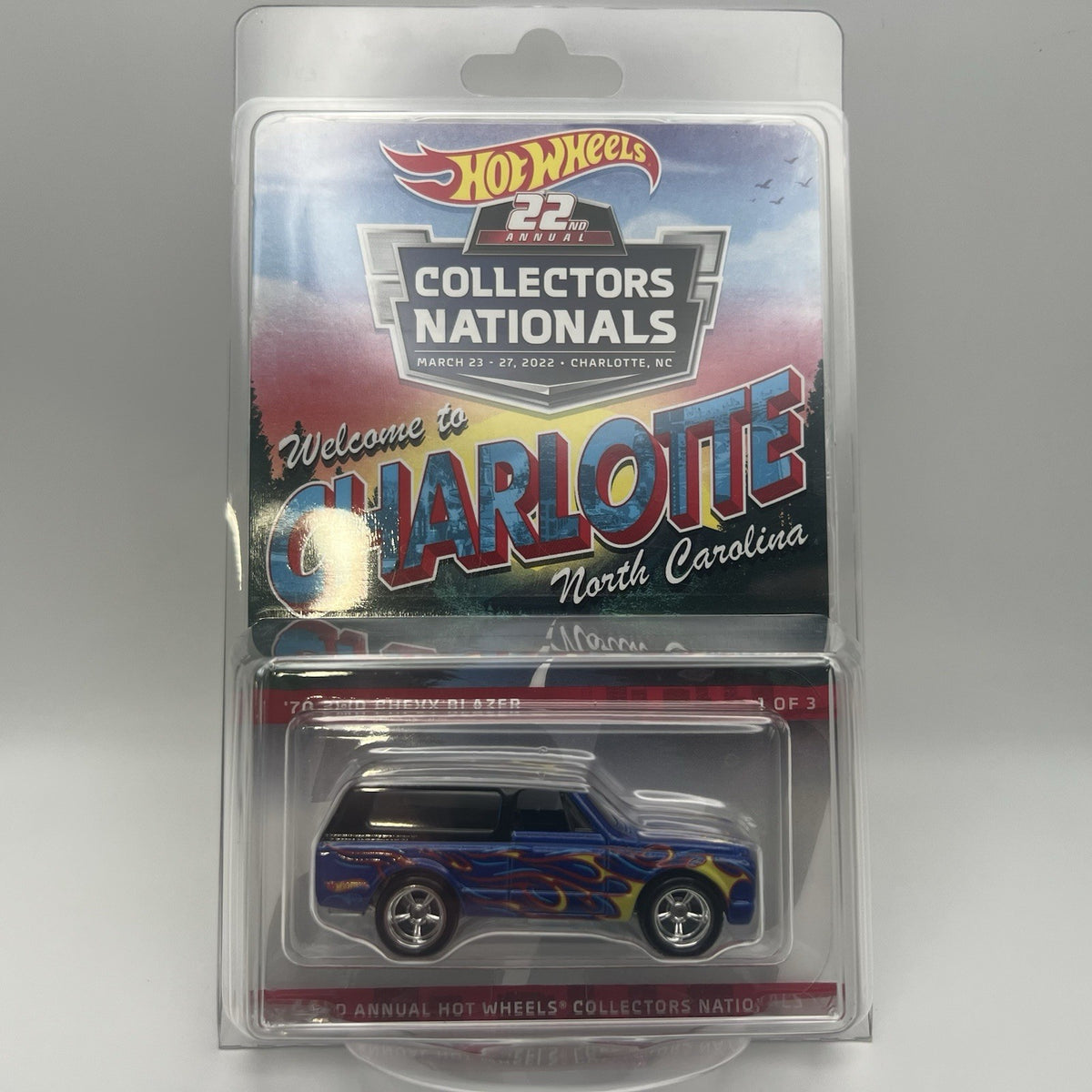 HOT WHEELS 2022-22nd ANNUAL COLLECTORS NATIONALS Charlotte '70 CHEVY BLAZER