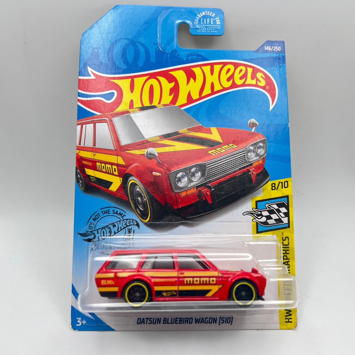 Hot Wheels Datsun Bluebird Wagon 510 Red MOMO HW Speed Graphics 146/250 2017