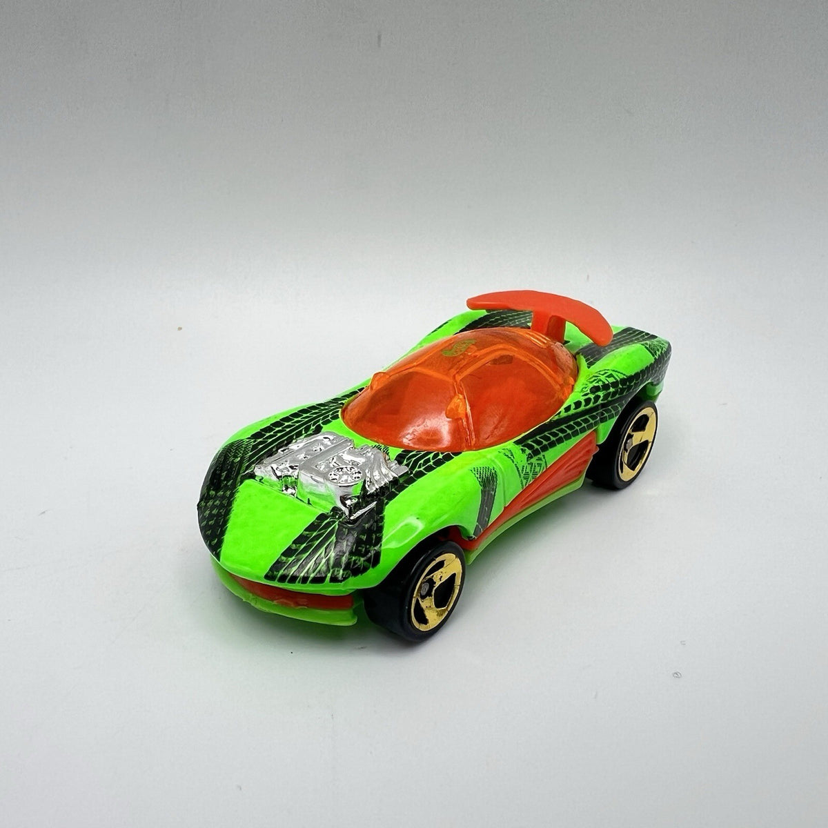 Vintage 1996 Hot Wheels Flashfire Bright Green Track System
