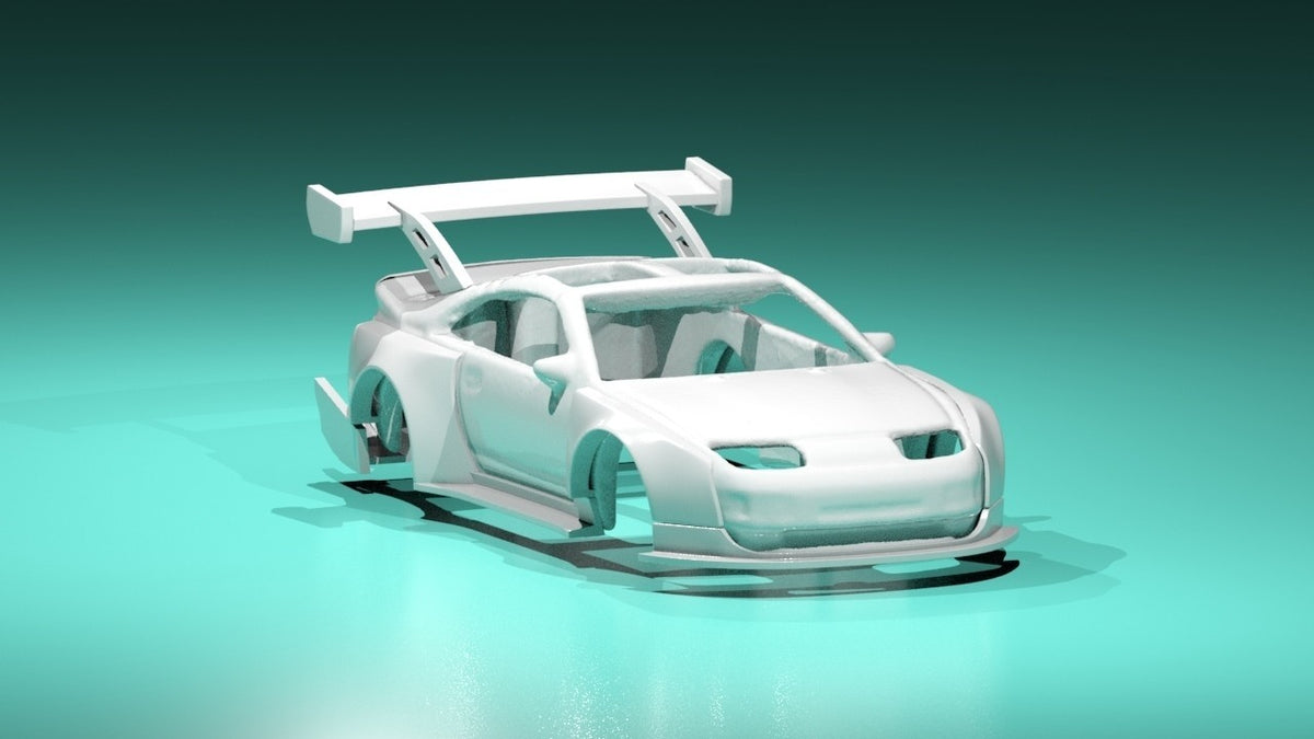 Wide Body Kit for Hot Wheels Nissan 300ZX - Resin - 3D Printed