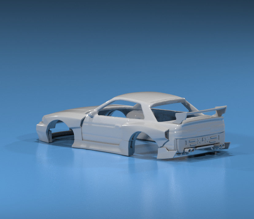 FatBoi Style Wide Body Kit for Hot Wheels Nissan Silvia S13 - Resin - 3d Printed