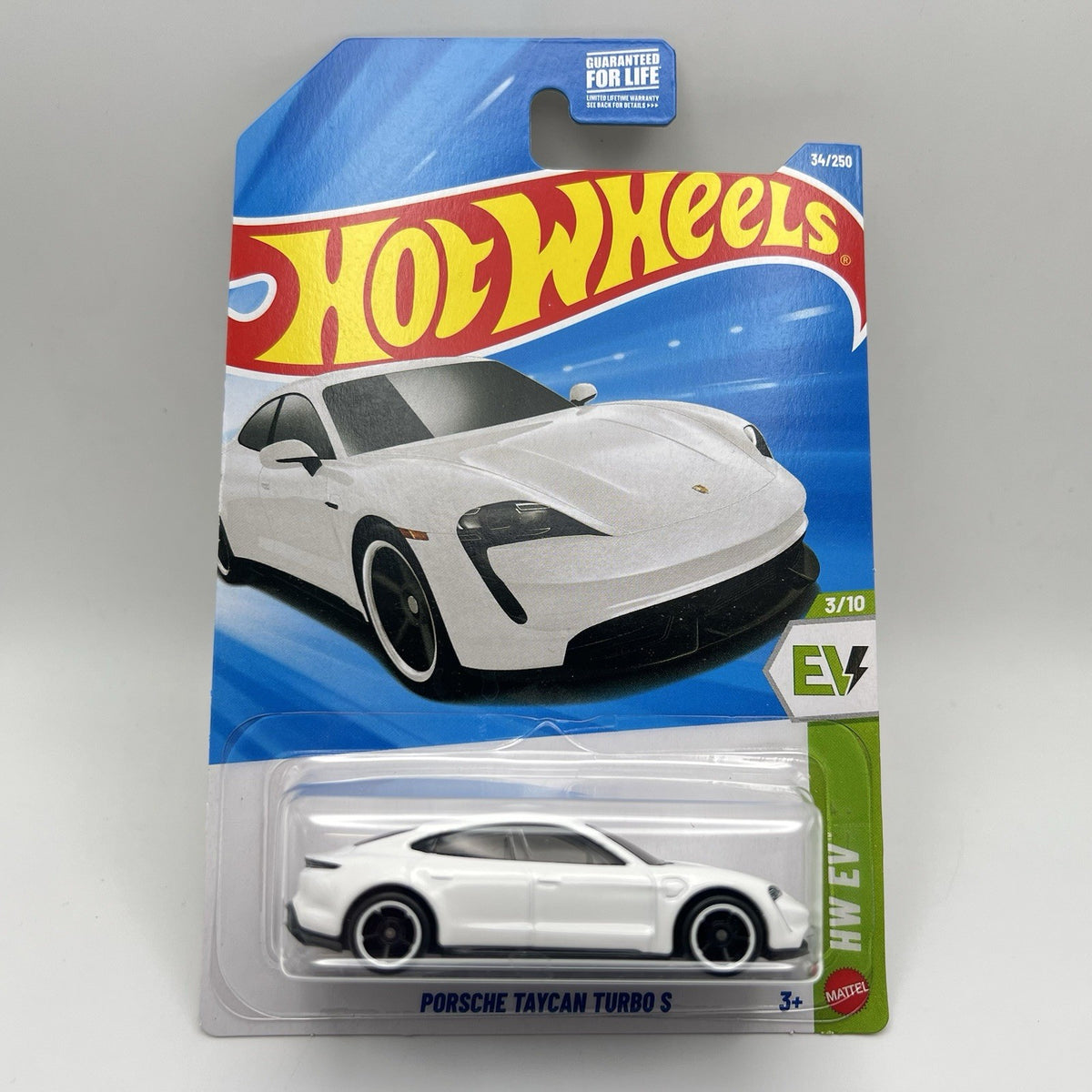 Hot Wheels 2026 Case B Mainline Porsche Taycan Turbo S White