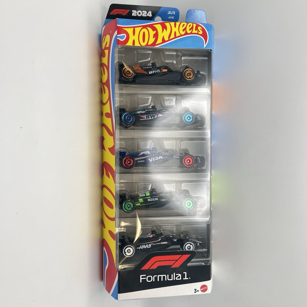 2024 Hot Wheels 5 Pack Formula 1 McLAREN ALPINE RED BULL SAUBER HAAS JBJ78