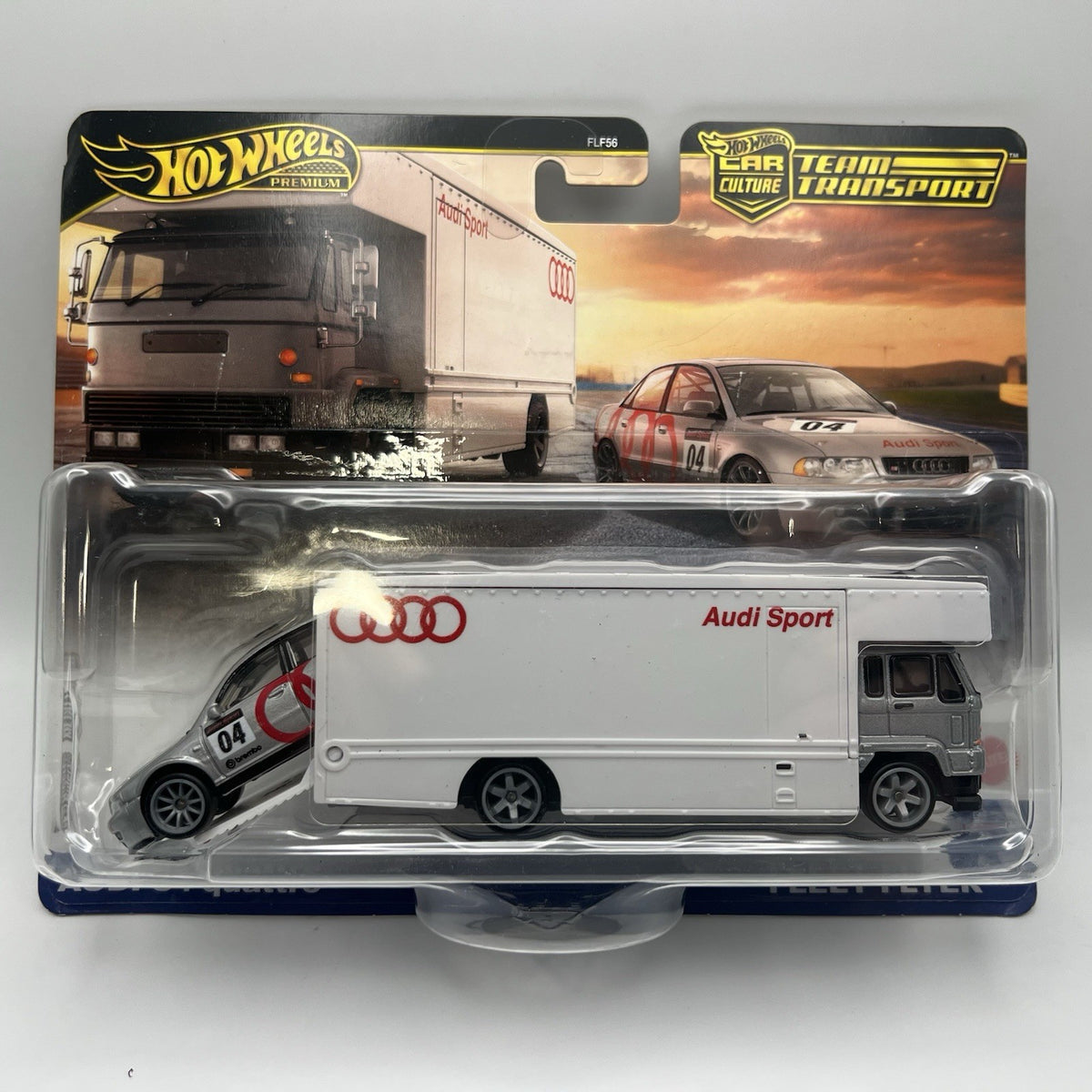 Hot Wheels Premium Team Transport #77 Audi S4 Quattro & Fleet Flyer NEW