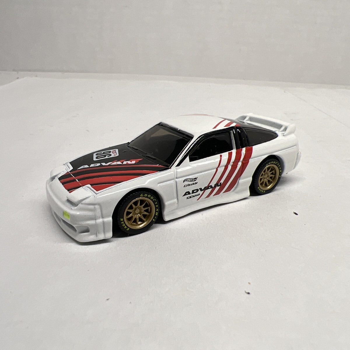 Hot Wheels Nightburnerz 7/10 1996 Nissan 180SX Type X Advan White W/Real Riders