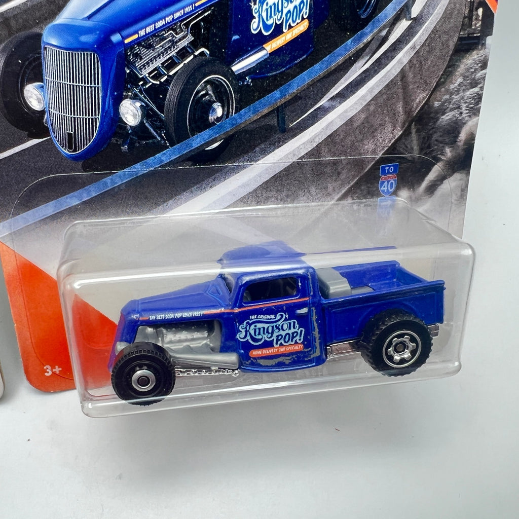 Matchbox 1935 Ford Pickup Lot of 2 Green 21/100 + Blue 51/100 1:64