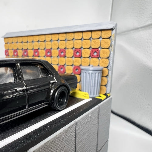 1/64 Scale Scene Trash Can Accessories Miniatures For Car Vehicles (Set Of 2)