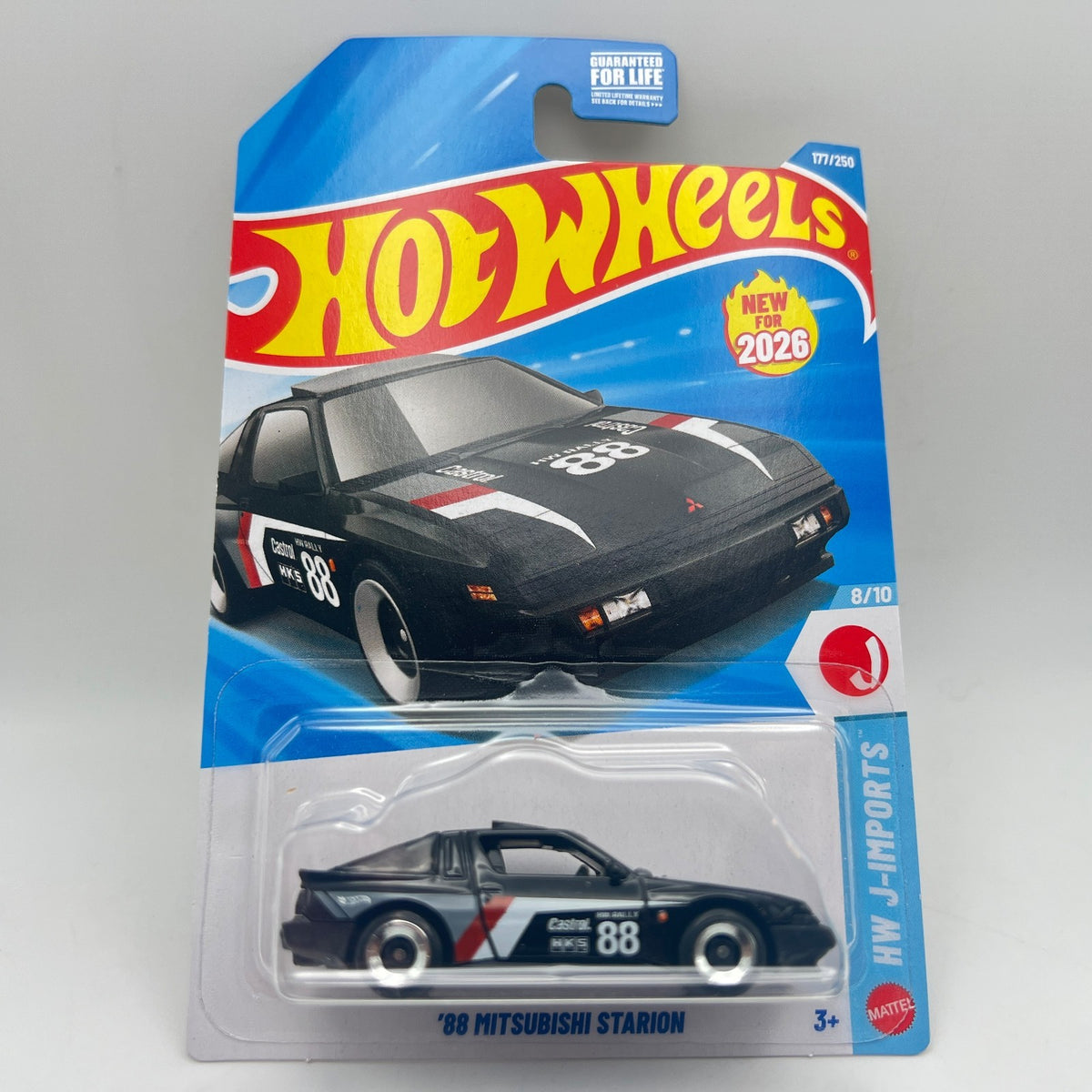 Hot Wheels '88 Mitsubishi Starion Black 177/250 HW J-Imports 8/10 2026