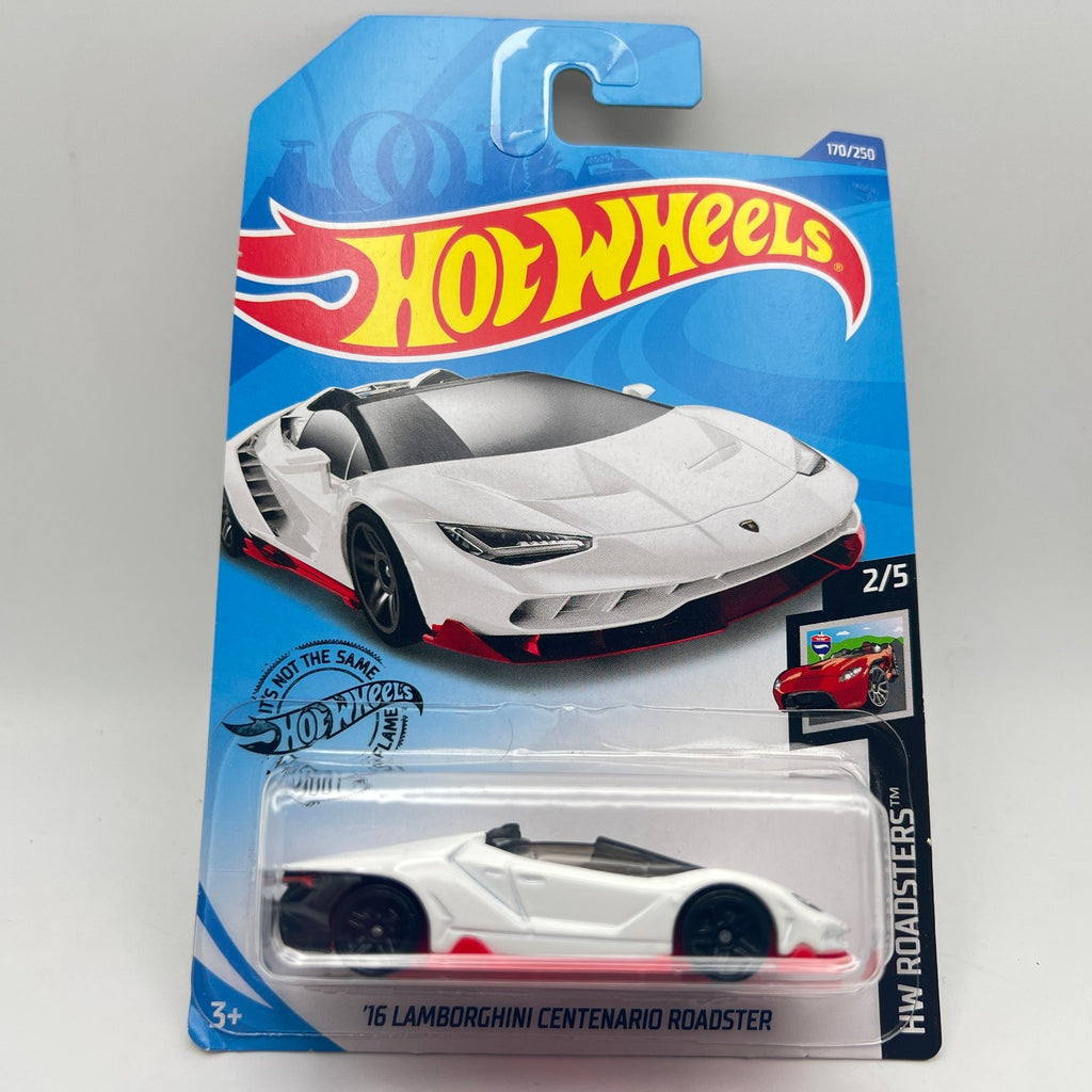 2020 HOT WHEELS ROADSTERS '16 LAMBORGHINI CENTENARIO ROADSTER WHITE 170/250
