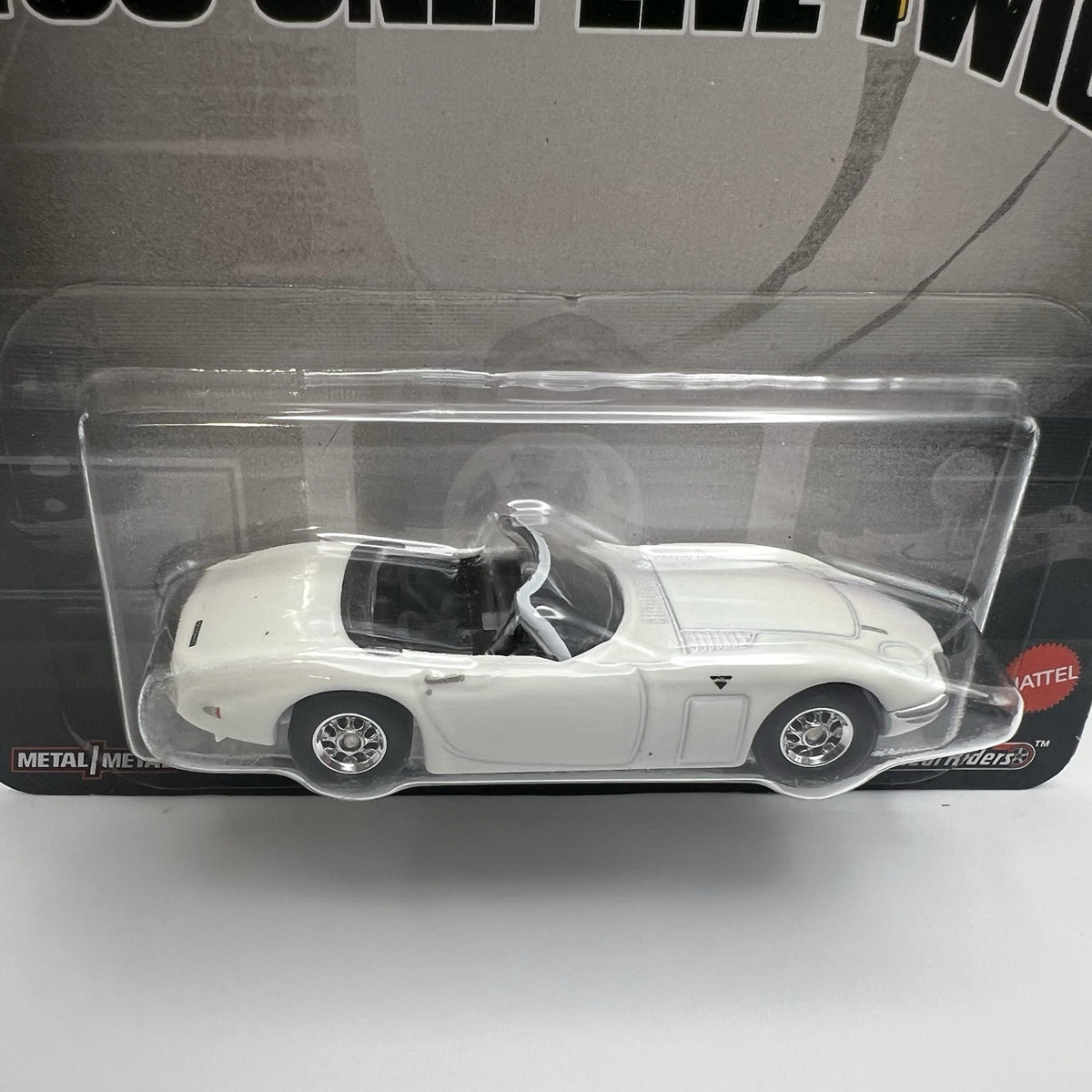 HOT WHEELS PREMIUM 007 TOYOTA 2000GT ROADSTER, METAL/METAL, REAL RIDERS.