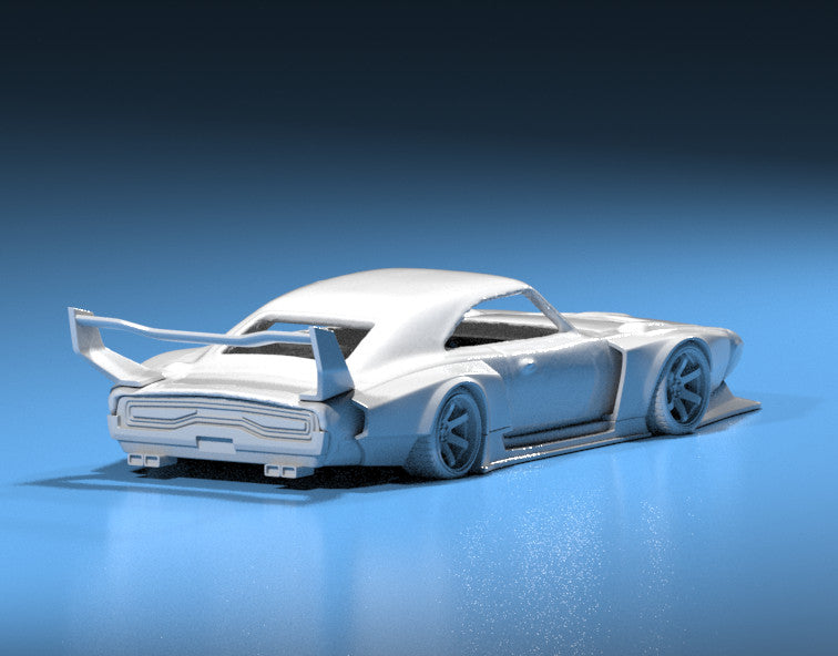 FatBoi Wide Body Kit for Hot Wheels Dodge Charger Daytona - Resin - 3d Printed