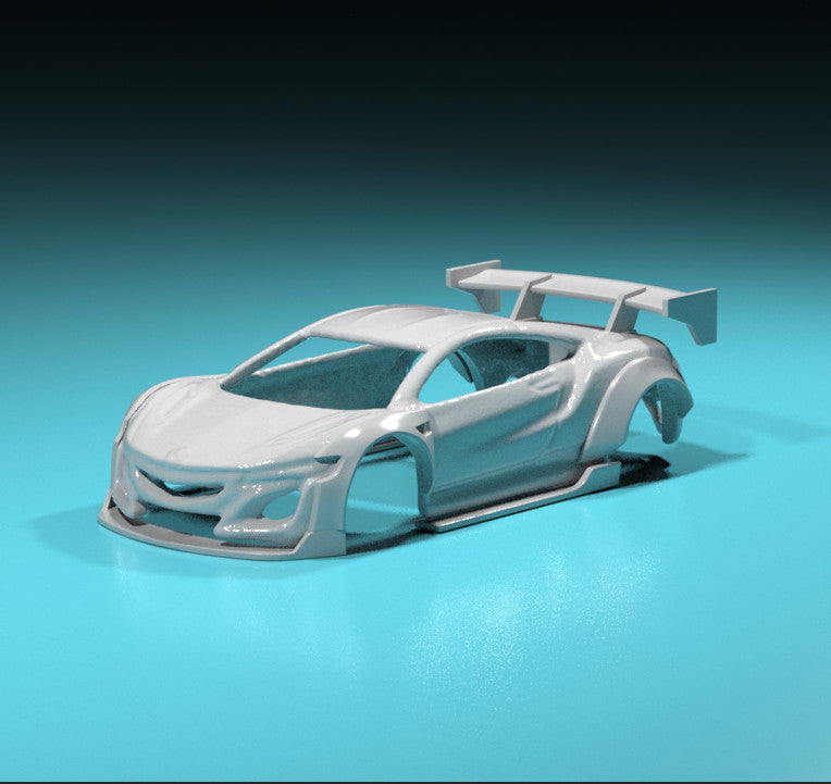 Liberty Walk Style Wide Body Kit for Hot Wheels '17 Honda NSX - Resin